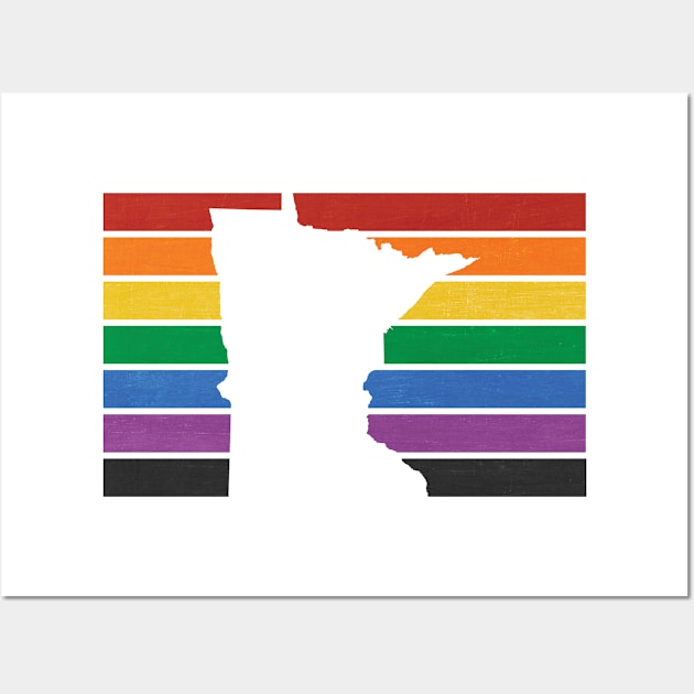 Minnesota Pride Stripes Wall Art by juniperandspruce